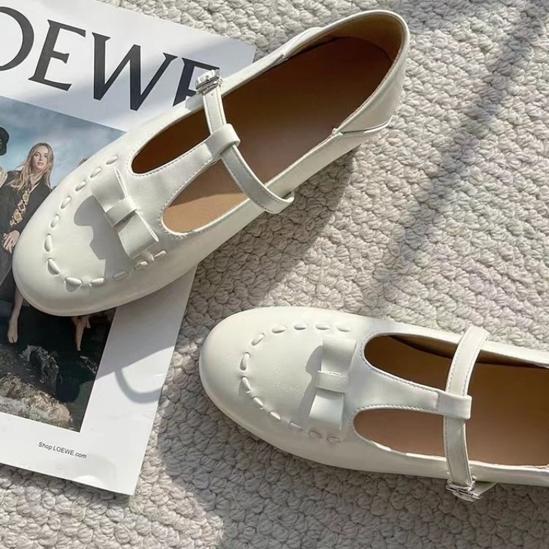 Women'S Fashion Spring 2025 - Nowe francuskie sznurowane baleriny Mary Jane