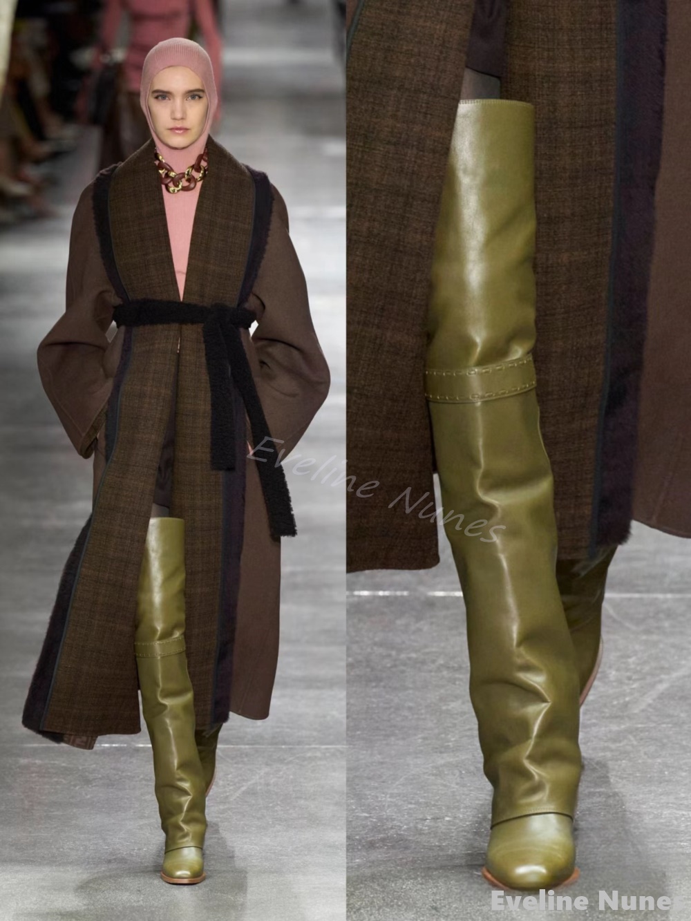 Women'S Fashion Winter 2025 - Proste Botki za Kolano Damskie Modne