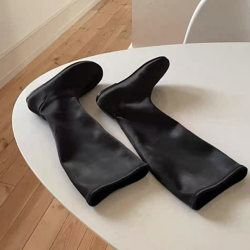 Women'S Fashion Winter 2025 - Nowe damskie wysokie botki na płaskiej