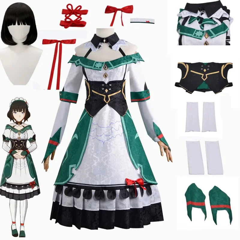 Knitted Vest Women - Kostium Cosplay Katheryne z Genshin Impact