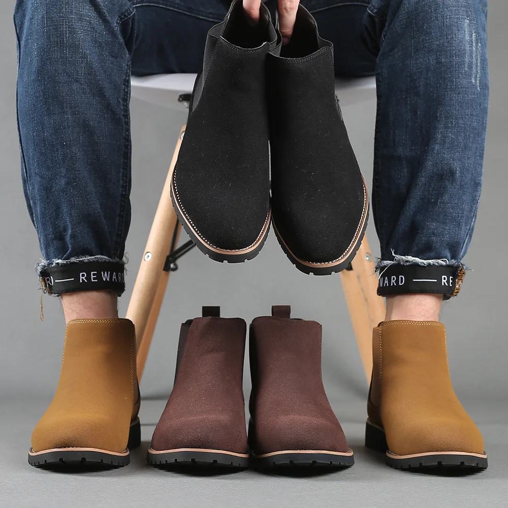 Women'S Fashion Winter 2025 - Męskie botki do kostki w stylu