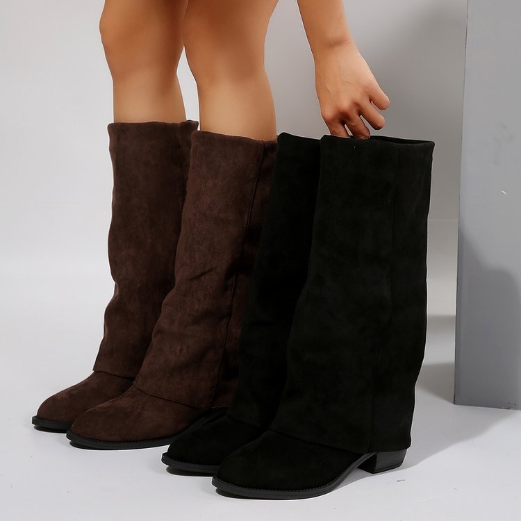Women'S Fashion Winter 2025 - Damskie kozaki do kolan Jesienne modne