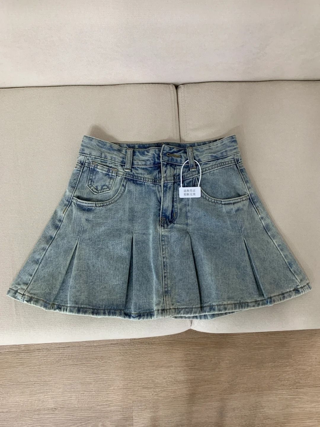 Damska spódnica dżinsowa z wys – Pleated Skirt Women recenzja i cena