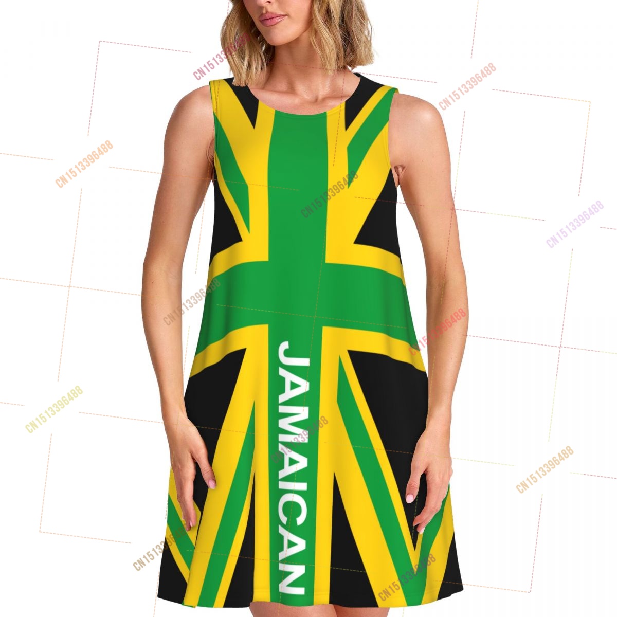Sukienka damska z flagą Jamajk – Women Fashion Uk recenzja i cena