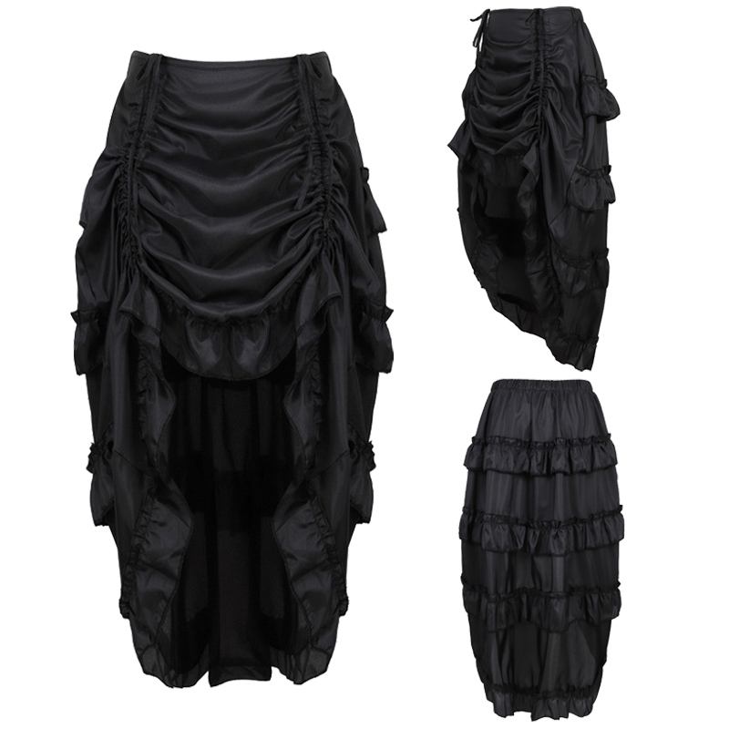 Steampunkowy Gotycki Gorset z  – Pleated Skirt Women recenzja i cena