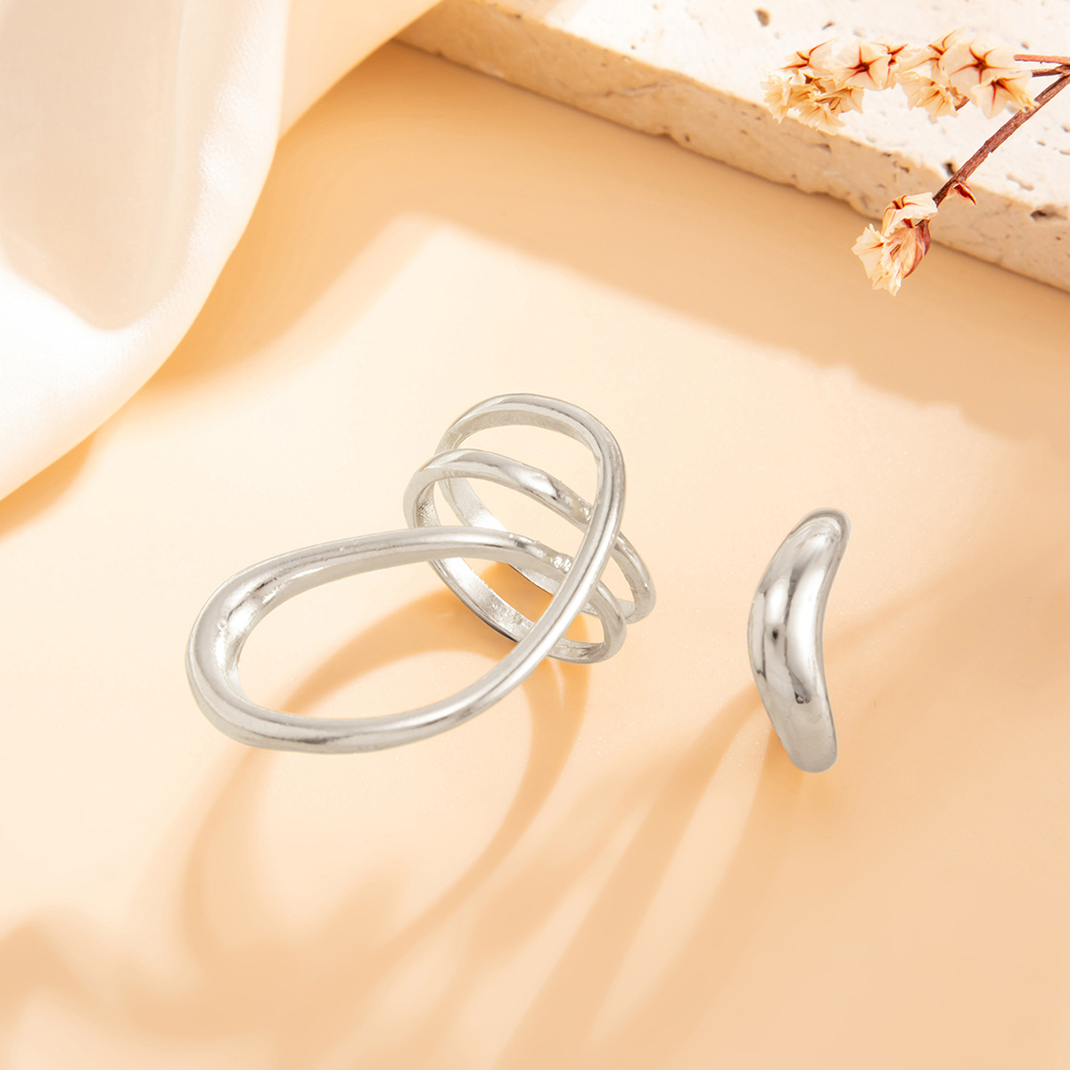 Złoty Minimalistyczny Nieregul – Women'S Fashion Rings Gold recenzja i cena